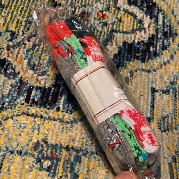 NWT We Help Two Christmas Ugly Sweater Socks 3 pairs - Picture 4 of 4